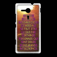 Coque Sony Xpéria SP Message codé ZG