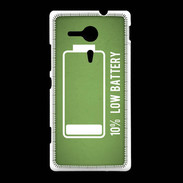 Coque Sony Xpéria SP Low Battery vert ZG