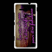 Coque Sony Xpéria SP Vie Parfaite ZG