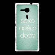Coque Sony Xpéria SP Sexo Apéro Dodo vert ZG