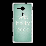 Coque Sony Xpéria SP Vélo Boulot Dodo Vert ZG