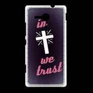 Coque Sony Xpéria SP In Christ We trust Rouge ZG