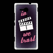 Coque Sony Xpéria SP In Ciné We Trust Rouge ZG