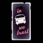 Coque Sony Xpéria SP In Combi We trust Rouge ZG