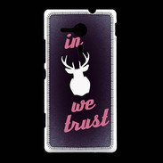 Coque Sony Xpéria SP In Elan We trust Rouge ZG