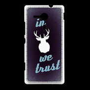 Coque Sony Xpéria SP In Elan We trust Bleu ZG