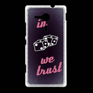 Coque Sony Xpéria SP In Gamble We trust Rouge ZG