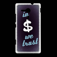Coque Sony Xpéria SP In Money We trust Bleu ZG
