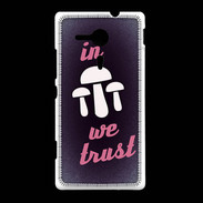 Coque Sony Xpéria SP In Mushrooms We trust Rouge ZG