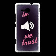 Coque Sony Xpéria SP In Music We trust Rouge ZG