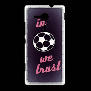 Coque Sony Xpéria SP In Soccer We trust Rouge ZG