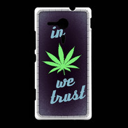 Coque Sony Xpéria SP In Weed We trust Vert ZG