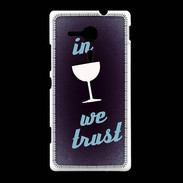 Coque Sony Xpéria SP In Wine We trust Bleu ZG