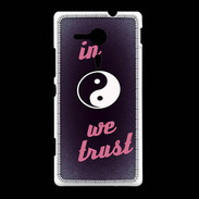 Coque Sony Xpéria SP In Zen We trust Rouge ZG