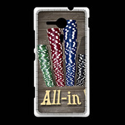 Coque Sony Xpéria SP Poker all in