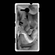 Coque Sony Xpéria SP DP Charme enNoir et blanc 