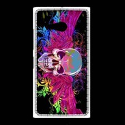 Coque Nokia Lumia 735 Tête de mort design et colorée