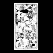 Coque Nokia Lumia 735 Design Fleur Tribal