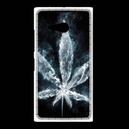 Coque Nokia Lumia 735 Feuille de cannabis en fumée