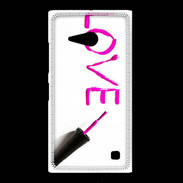Coque Nokia Lumia 735 Love avec vernis à ongle
