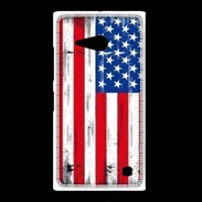 Coque Nokia Lumia 735 Drapeau USA grunge et vintage 5