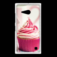 Coque Nokia Lumia 735 Cup cake rose et blanc