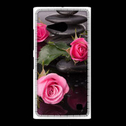 Coque Nokia Lumia 735 Rose et Galet Zen