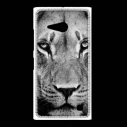 Coque Nokia Lumia 735 Lion en noir et blanc
