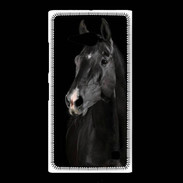 Coque Nokia Lumia 735 Cheval noir