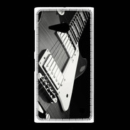 Coque Nokia Lumia 735 Guitare en noir et blanc