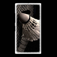 Coque Nokia Lumia 735 Volant de Badminton en noir et blanc