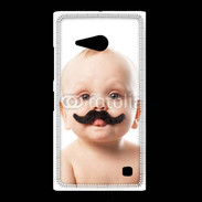 Coque Nokia Lumia 735 Bébé avec moustache