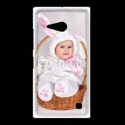 Coque Nokia Lumia 735 Bébé dans un panier