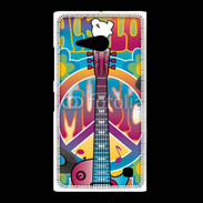 Coque Nokia Lumia 735 Peace love music 3