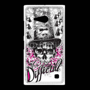 Coque Nokia Lumia 735 Tête de Mort Difficult