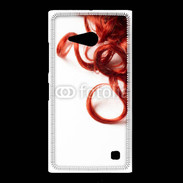 Coque Nokia Lumia 735 Coiffure Cheveux bouclés rouges