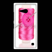 Coque Nokia Lumia 735 Fil à couture rose 