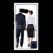 Coque Nokia Lumia 735 Commandant de bord et hôtesse de l'air