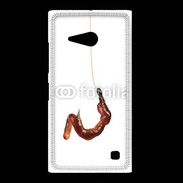 Coque Nokia Lumia 735 Hameçon avec appât pêcheur