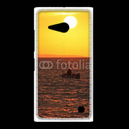 Coque Nokia Lumia 735 Levé de soleil et bateau de pêche en mer