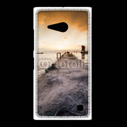 Coque Nokia Lumia 735 Filet de pêche sur ponton pêcheur