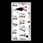 Coque Nokia Lumia 735 Bande dessinée de mariés