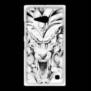 Coque Nokia Lumia 735 visage de gargouille en dessin 25