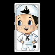 Coque Nokia Lumia 735 Cute cartoon illustration of a sailor