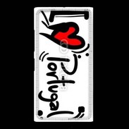 Coque Nokia Lumia 735 I love Portugal