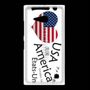 Coque Nokia Lumia 735 I love USA 6