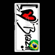 Coque Nokia Lumia 735 I love Brésil 2