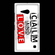 Coque Nokia Lumia 735 Keep calm et love me