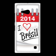 Coque Nokia Lumia 735 I love Bresil 2014