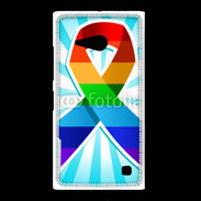 Coque Nokia Lumia 735 Rainbow Pride Ribbon